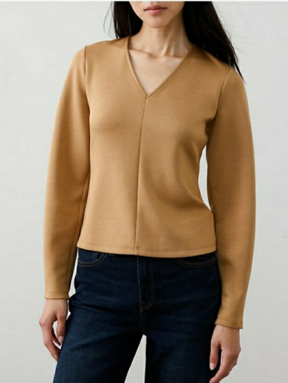 Banana Republic Soft Touch V Neck Women's XL Long Sleeve Top Shirt NWT